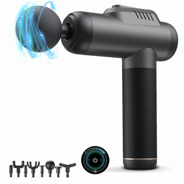KONKA A1‑8D Deep Tissue Massage Gun – Muscle Relief & Recovery - Grey